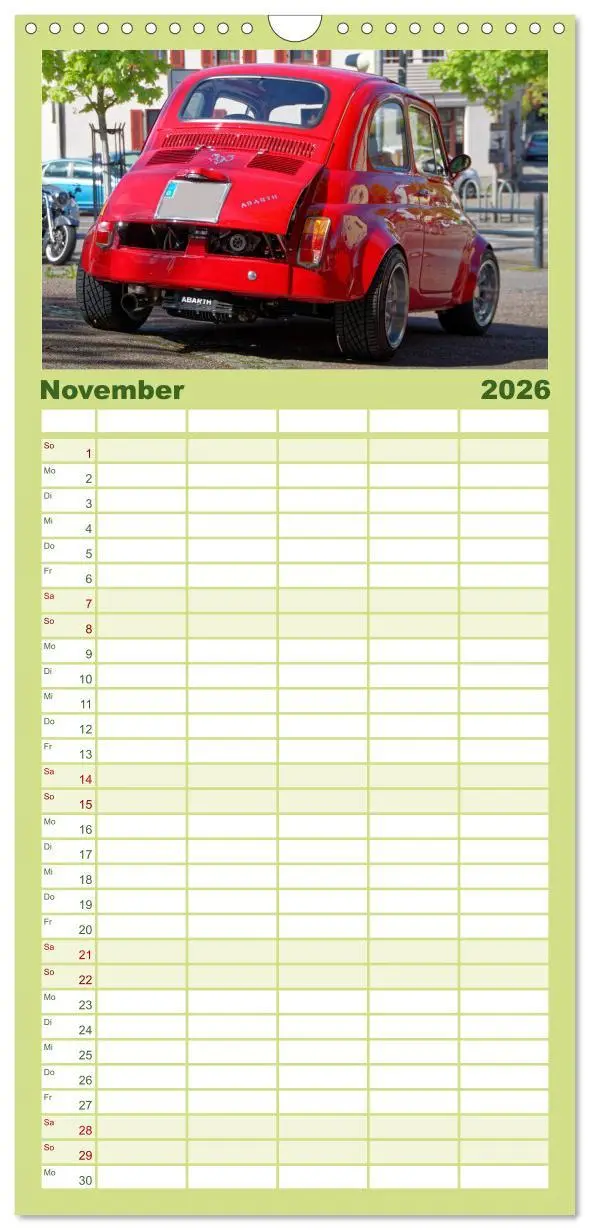 Bild: 9783516515534 | Familienplaner 2026 - Cinquecento Der kleine Italiener - 60 Jahre...