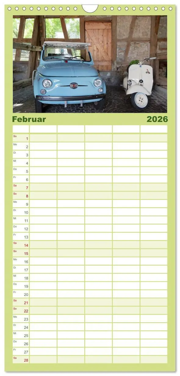 Bild: 9783516515534 | Familienplaner 2026 - Cinquecento Der kleine Italiener - 60 Jahre...