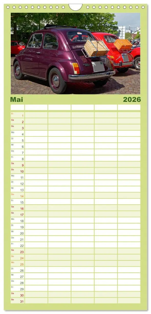 Bild: 9783516515534 | Familienplaner 2026 - Cinquecento Der kleine Italiener - 60 Jahre...
