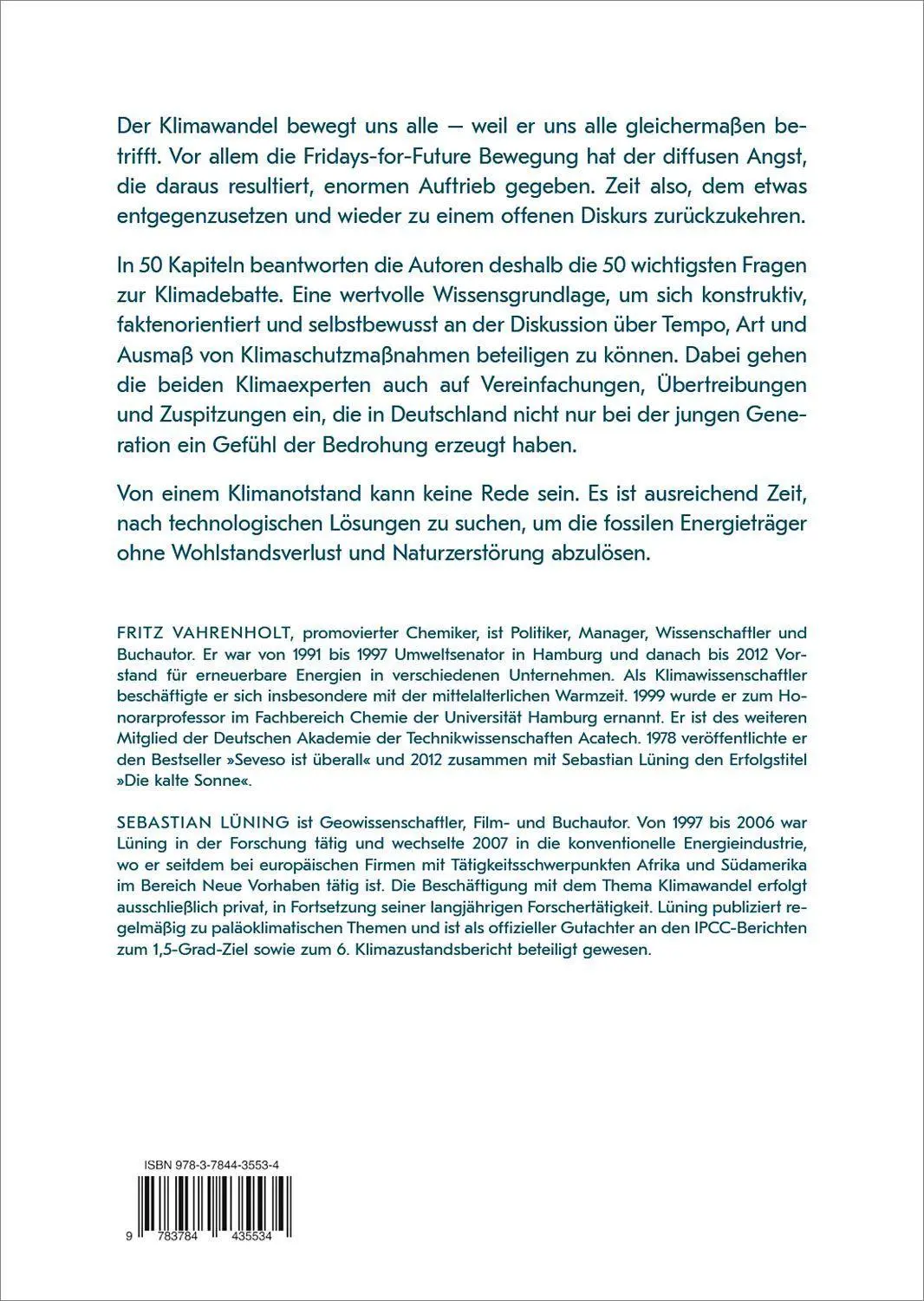 Bild: 9783784435534 | Unerwünschte Wahrheiten | Was Sie über den Klimawandel wissen sollten
