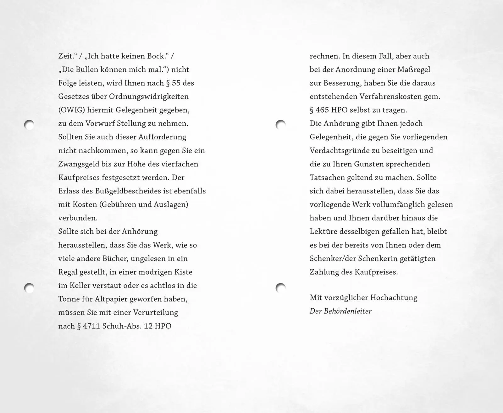 Bild: 9783830345534 | Das böse Buch für Polizisten | Linus Höke (u. a.) | Buch | 96 S.