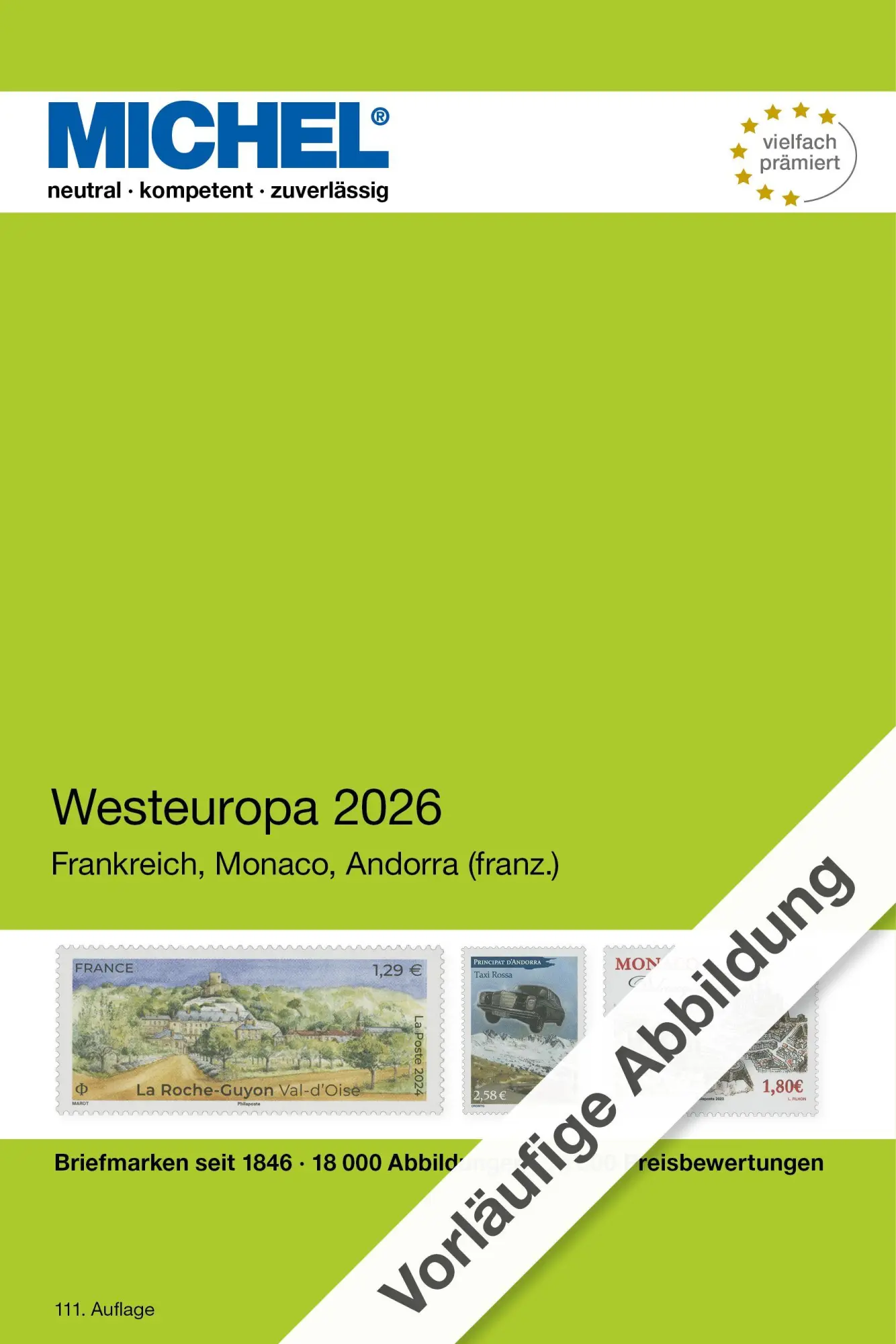 Cover: 9783954025534 | Westeuropa 2026 | Frankreich, Monaco, Andorra frz. | Michel-Redaktion