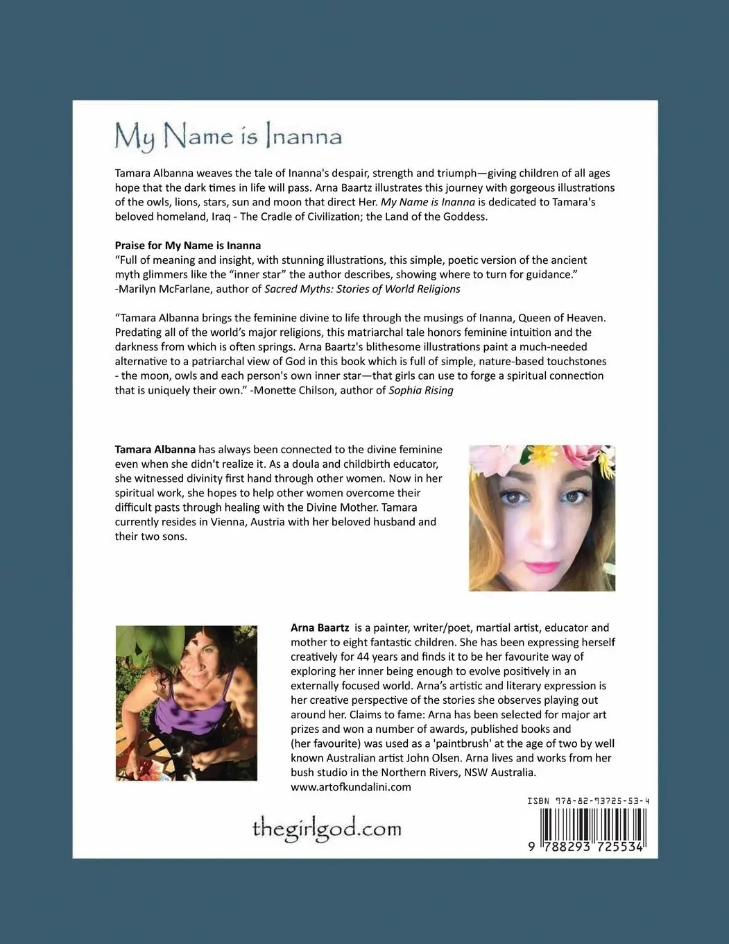 Rückseite: 9788293725534 | My Name is Inanna | Tamara Albanna | Taschenbuch | Englisch | 2024