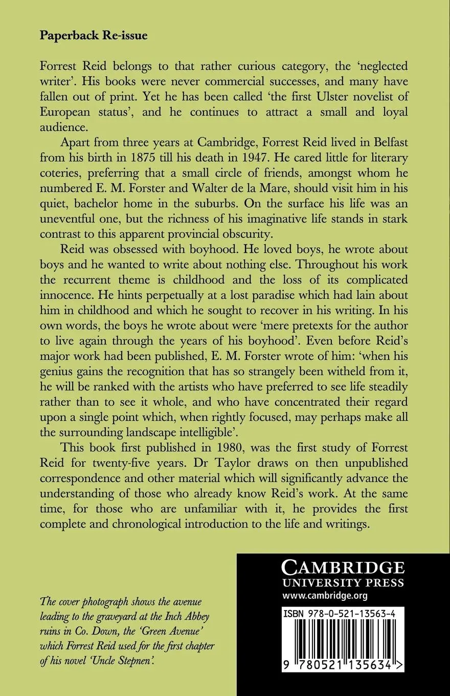 Rückseite: 9780521135634 | The Green Avenue | The Life and Writings of Forrest Reid, 1875 1947