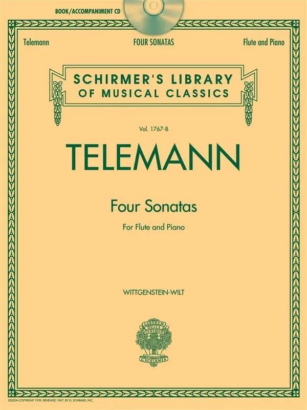 Cover: 9781458465634 | Four Sonatas For Flute And Piano | Georg Philipp Telemann | Bundle