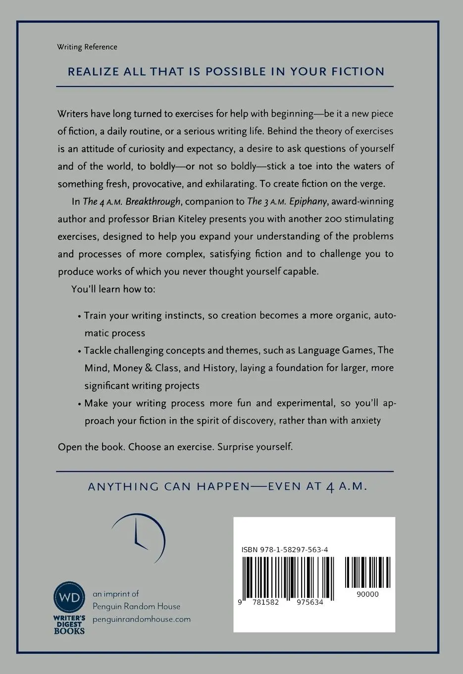 Rückseite: 9781582975634 | 4 A.M. Breakthrough | Brian Kiteley | Taschenbuch | Englisch | 2009