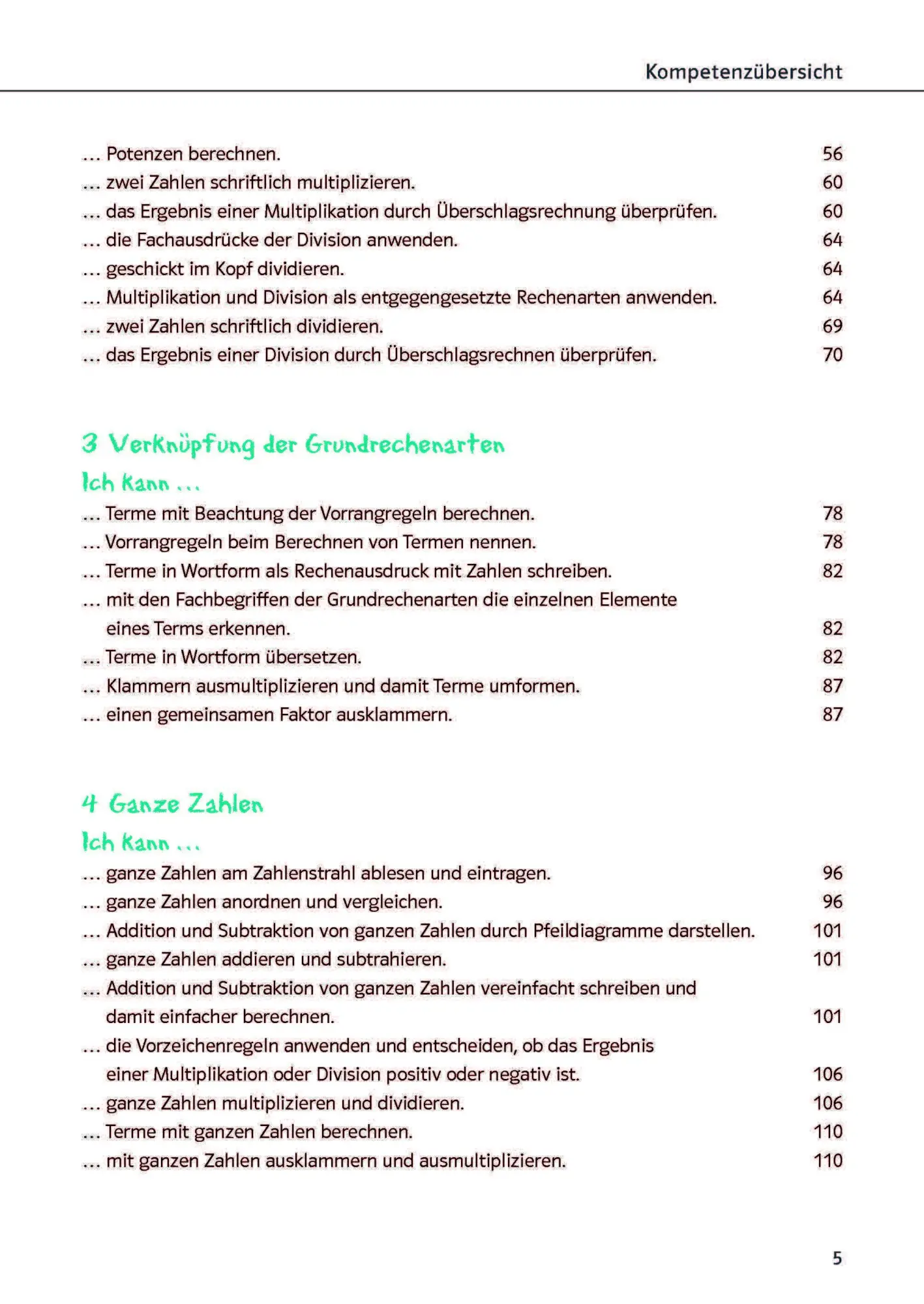 Bild: 9783129275634 | Ich kann ... Mathe Ganze Zahlen 5./6. Klasse | Heike Homrighausen
