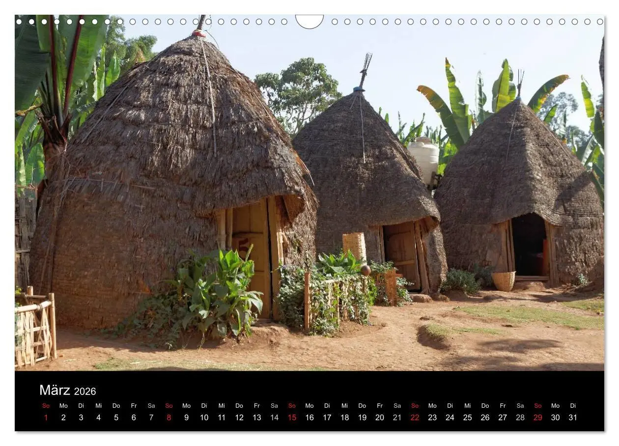 Bild: 9783516045734 | Landleben in Äthiopien (Wandkalender 2026 DIN A3 quer), CALVENDO...