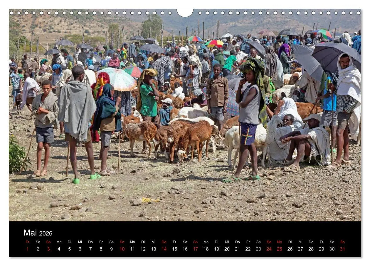 Bild: 9783516045734 | Landleben in Äthiopien (Wandkalender 2026 DIN A3 quer), CALVENDO...