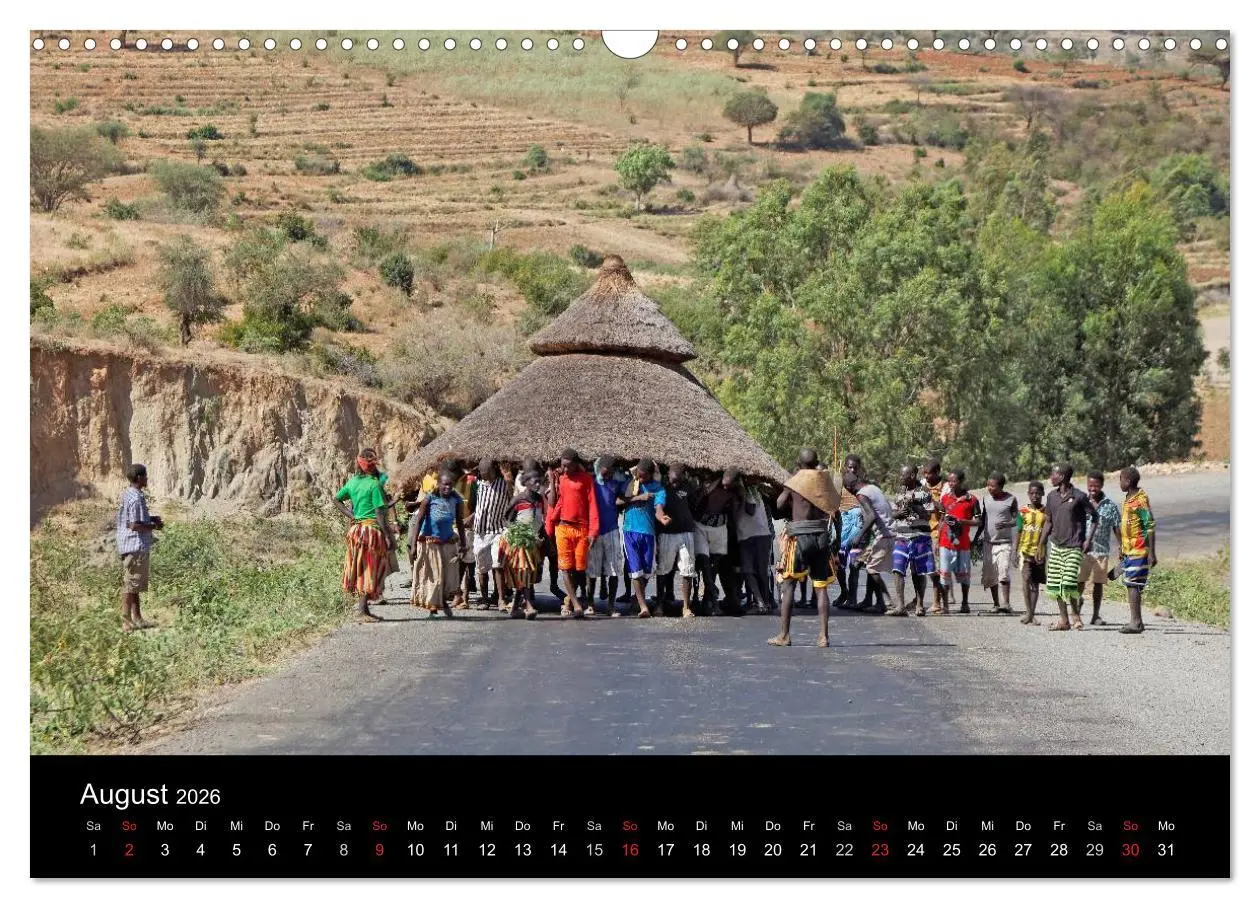 Bild: 9783516045734 | Landleben in Äthiopien (Wandkalender 2026 DIN A3 quer), CALVENDO...