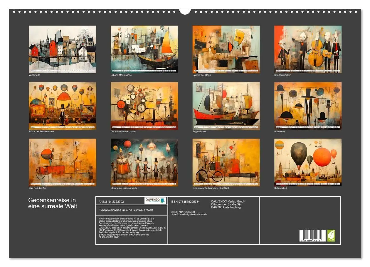 Bild: 9783569205734 | Gedankenreise in eine surreale Welt (Wandkalender 2027 DIN A2...