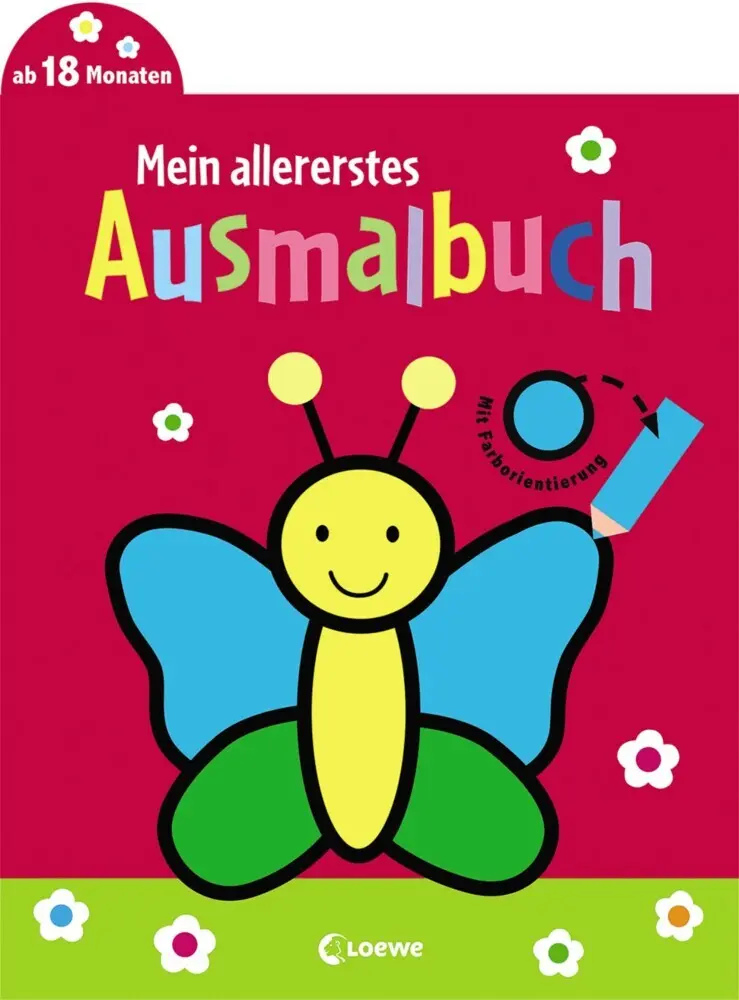 Cover: 9783743205734 | Mein allererstes Ausmalbuch (Schmetterling) | Mit Farborientierung