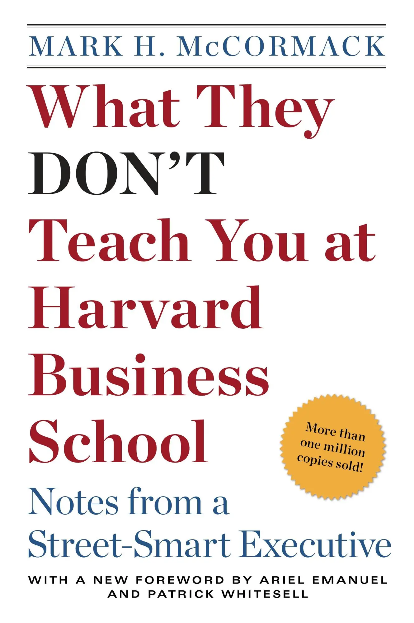 Cover: 9780553345834 | What They Don't Teach You at Harvard Business School | McCormack