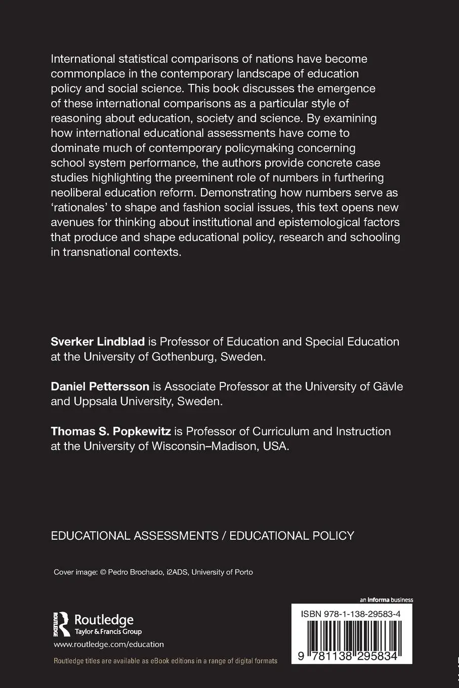 Rückseite: 9781138295834 | Education by the Numbers and the Making of Society | Lindblad (u. a.)