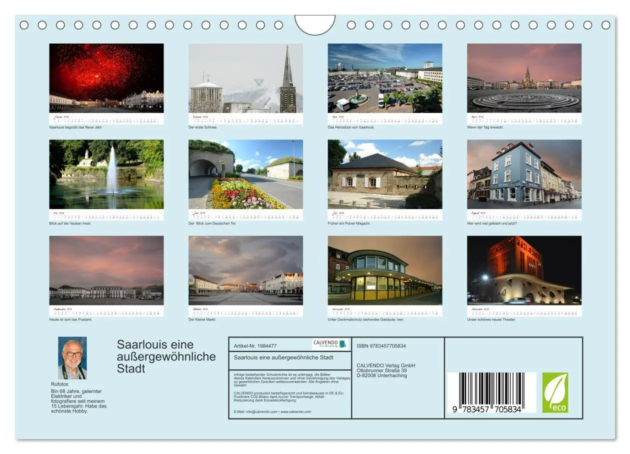 Bild: 9783457705834 | Saarlouis eine außergewöhnliche Stadt (Wandkalender 2026 DIN A4...