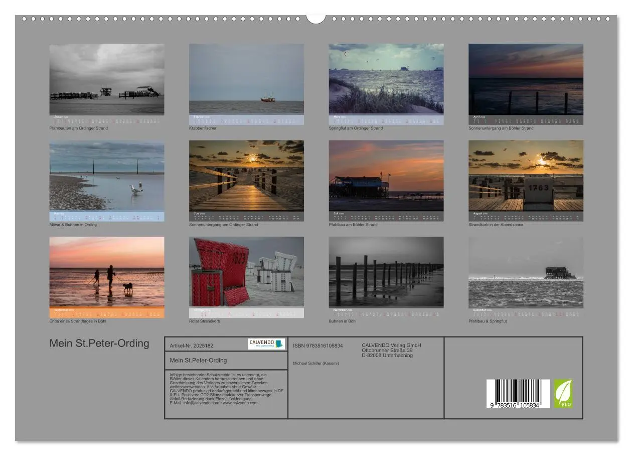 Bild: 9783516105834 | Mein St.Peter-Ording (hochwertiger Premium Wandkalender 2026 DIN A2...
