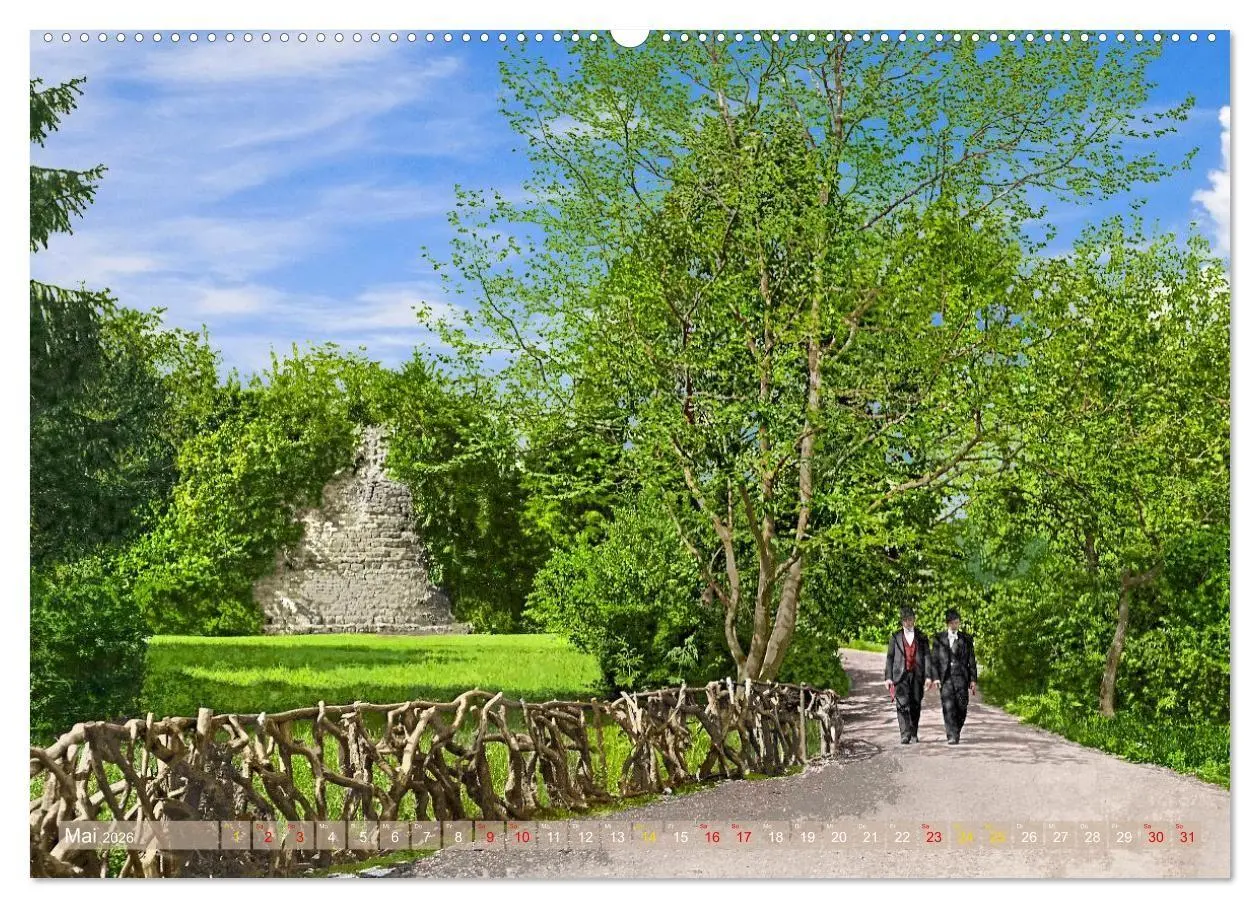 Bild: 9783516725834 | Aschersleben um 1900 - Auf der alten Burg - Kolorierte...