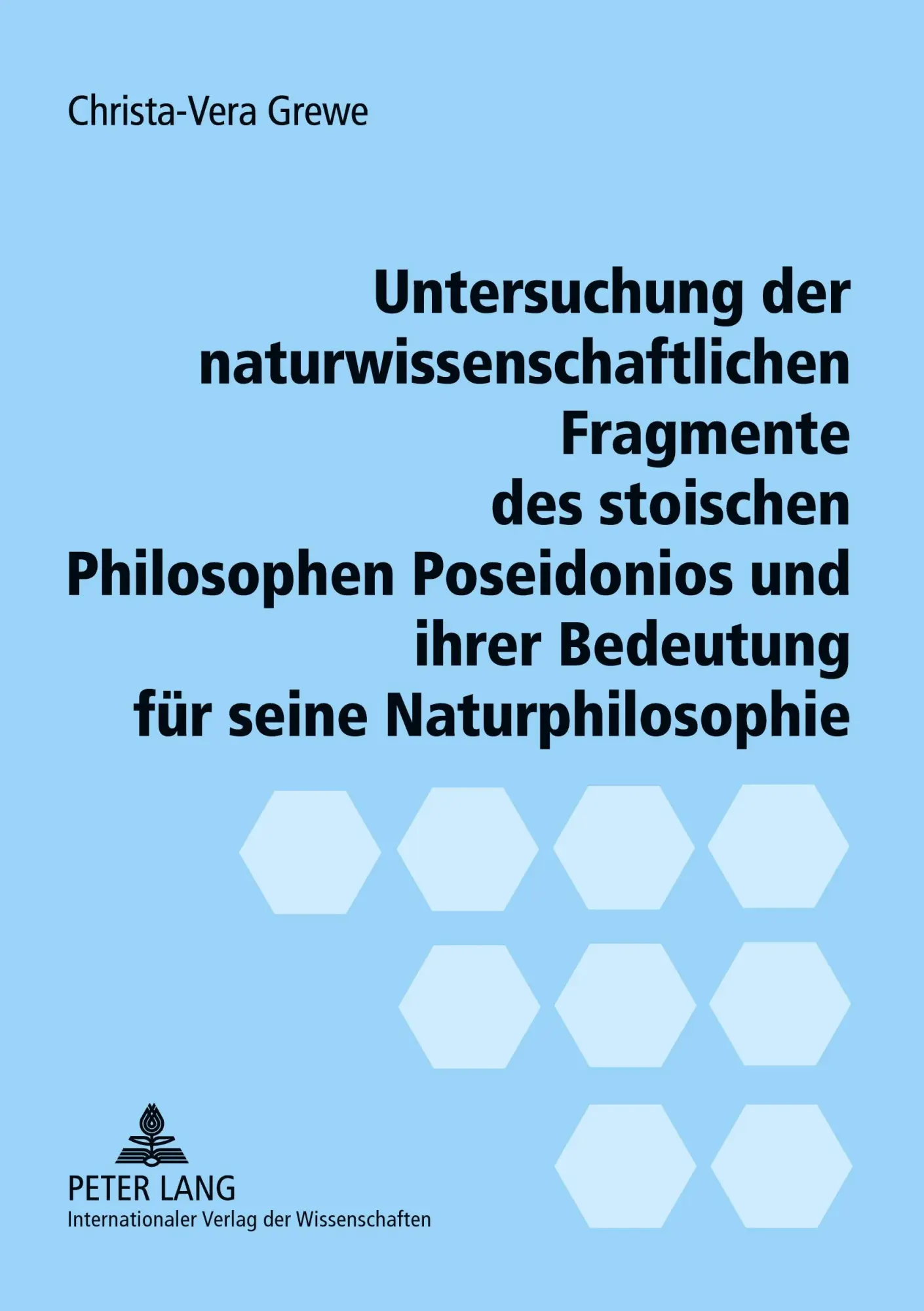Cover: 9783631565834 | Untersuchung der naturwissenschaftlichen Fragmente des stoischen...