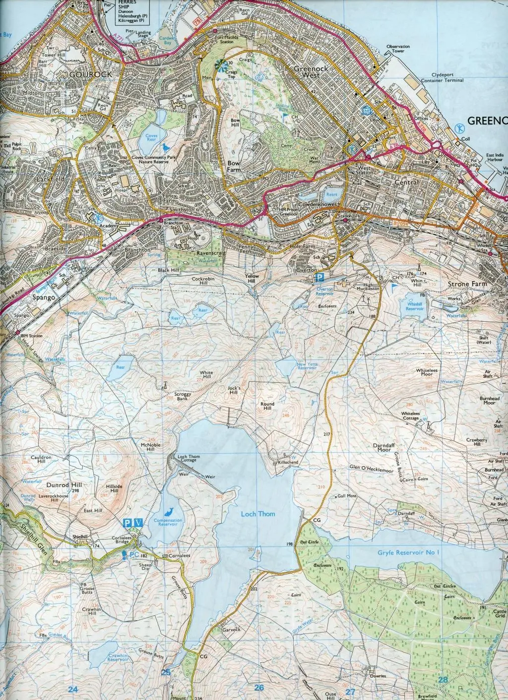Bild: 9780319245934 | Greenock, Largs and Millport | Ordnance Survey | (Land-)Karte | 2015