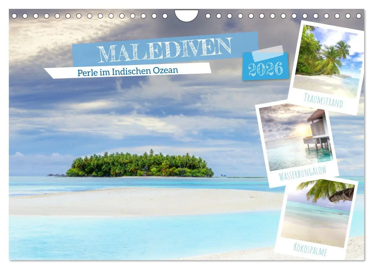 Cover: 9783457245934 | Malediven, Perle im Indischen Ozean (Wandkalender 2026 DIN A4...