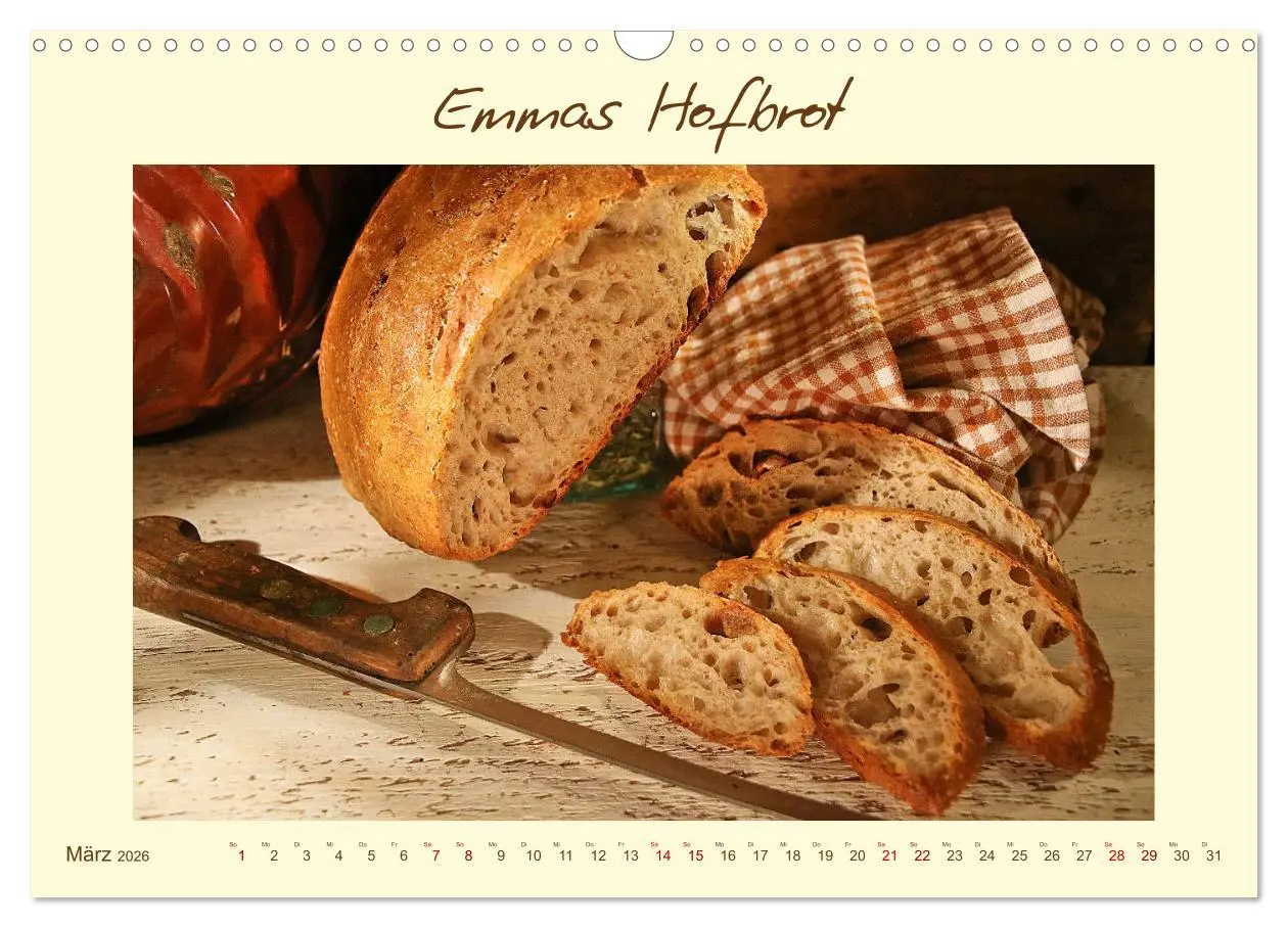 Bild: 9783457795934 | Mein liebstes Brot (Wandkalender 2026 DIN A3 quer), CALVENDO...