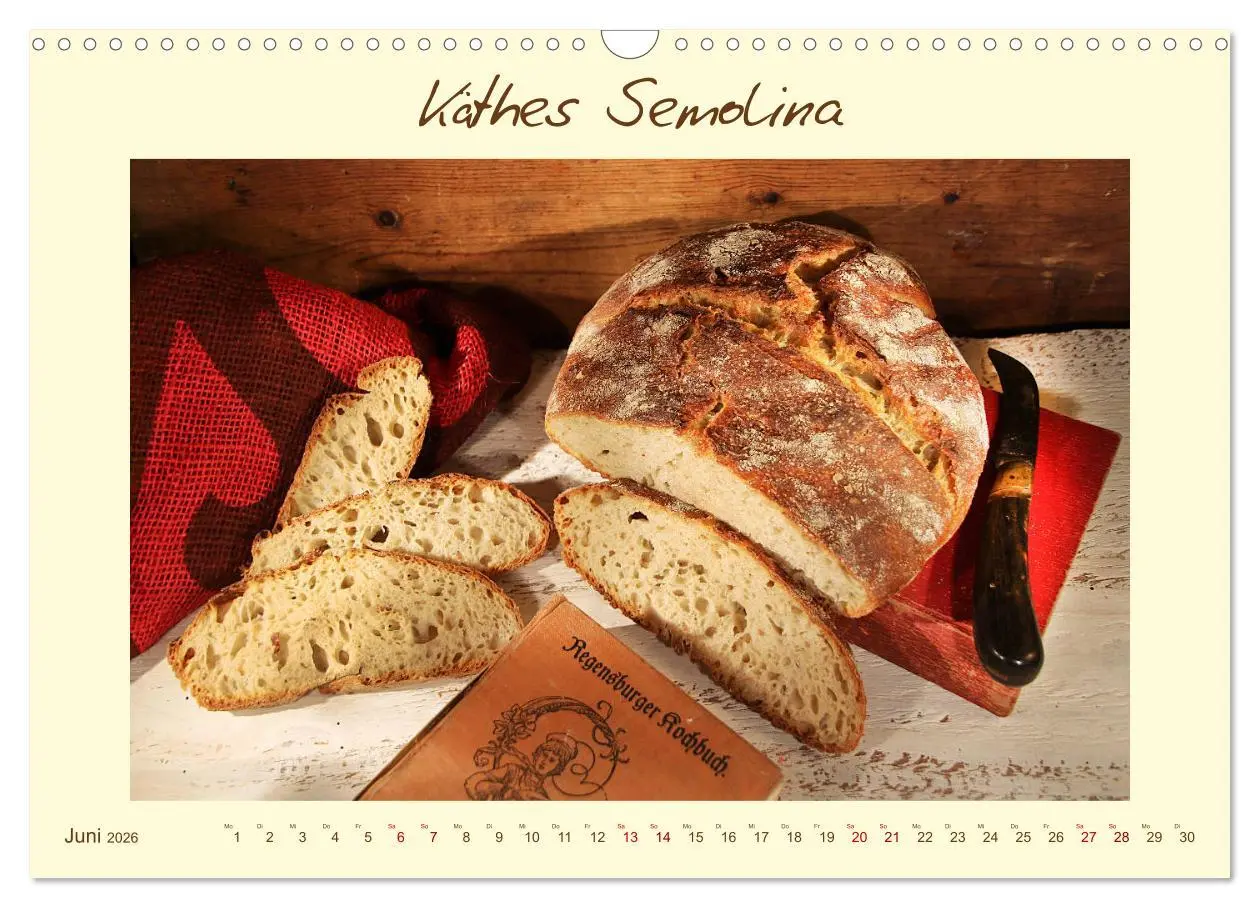 Bild: 9783457795934 | Mein liebstes Brot (Wandkalender 2026 DIN A3 quer), CALVENDO...
