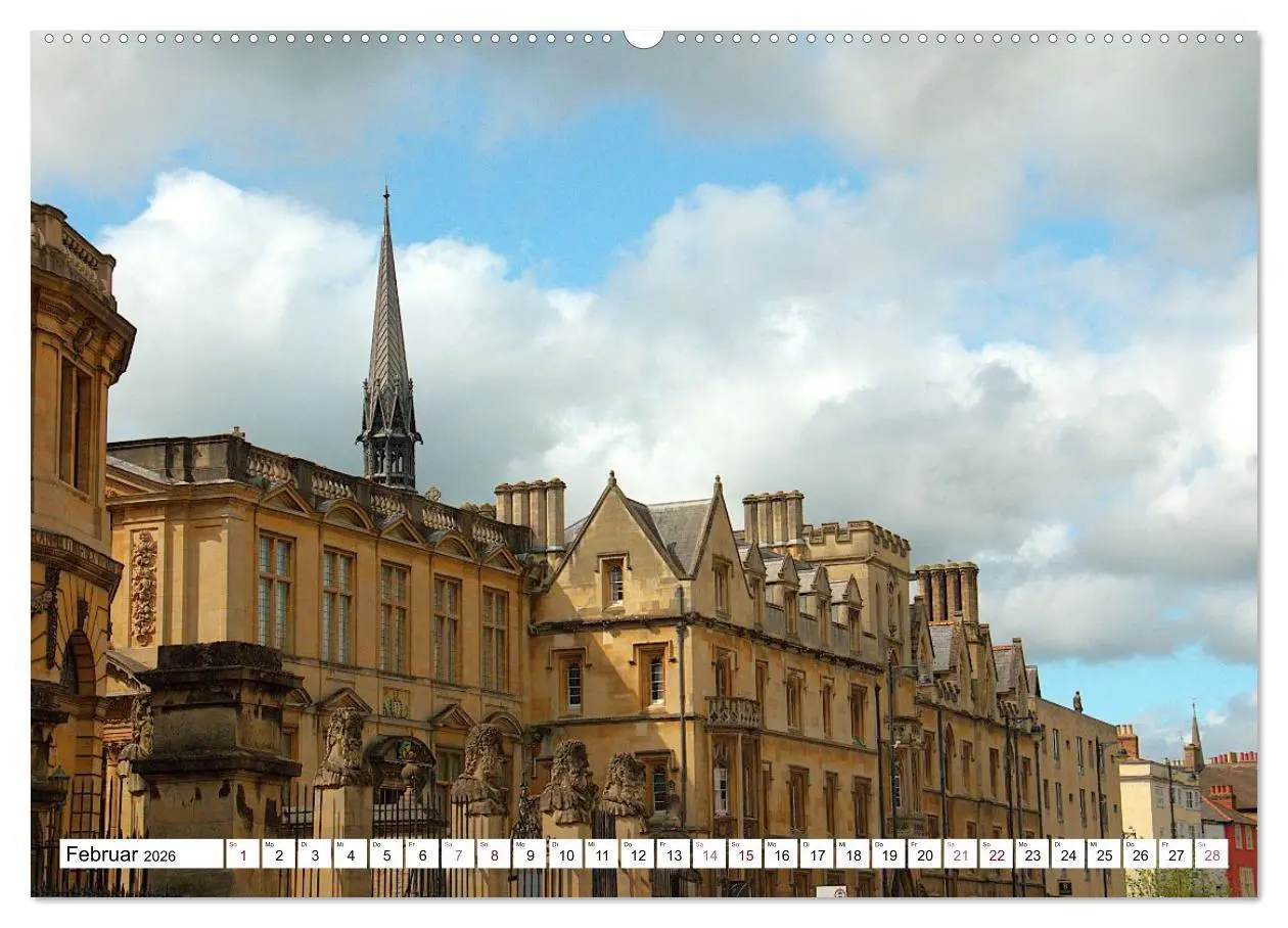 Bild: 9783516645934 | Oxford - die Harry Potter Stadt (Wandkalender 2026 DIN A2 quer),...
