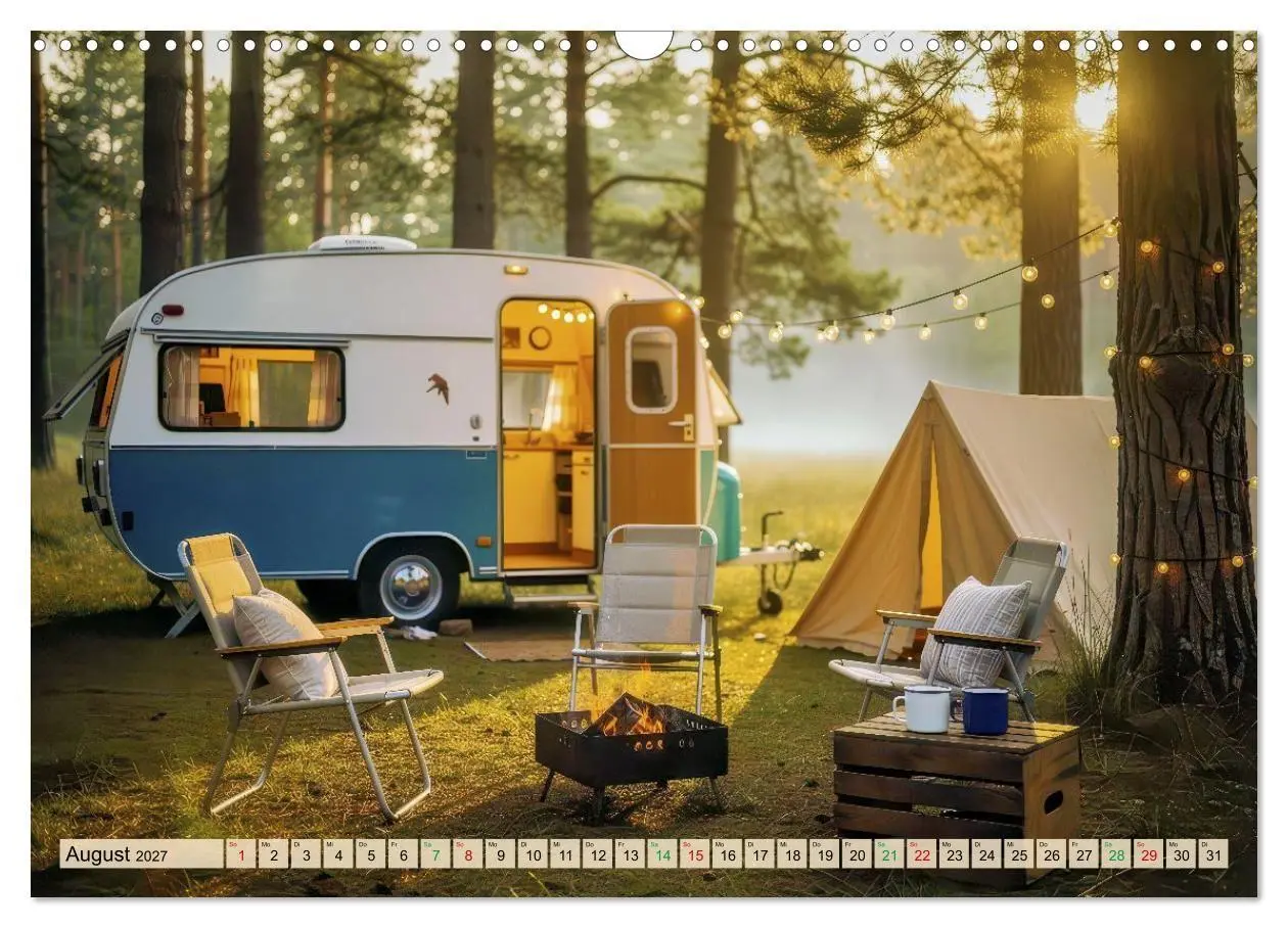 Bild: 9783569975934 | Wohnwagen-Freiheit (Wandkalender 2027 DIN A3 quer), CALVENDO...