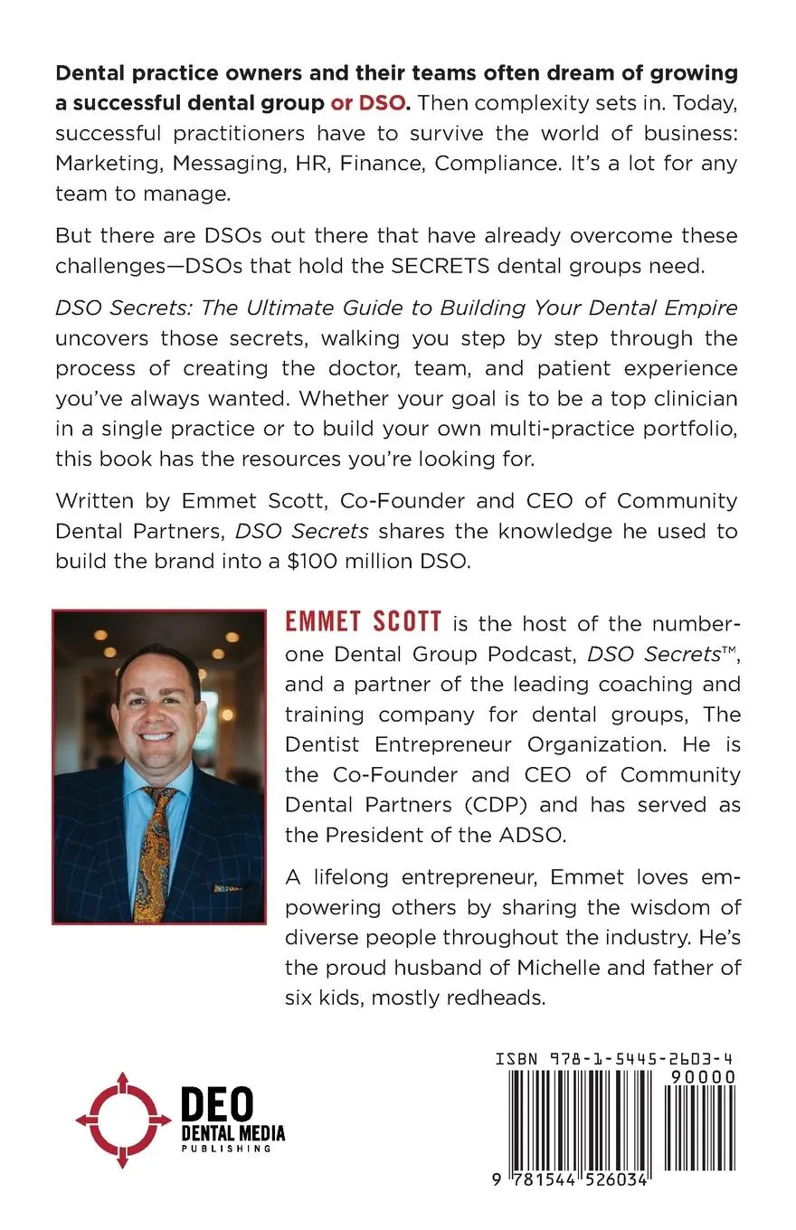 Rückseite: 9781544526034 | DSO Secrets | The Ultimate Guide to Building Your Dental Empire | Buch