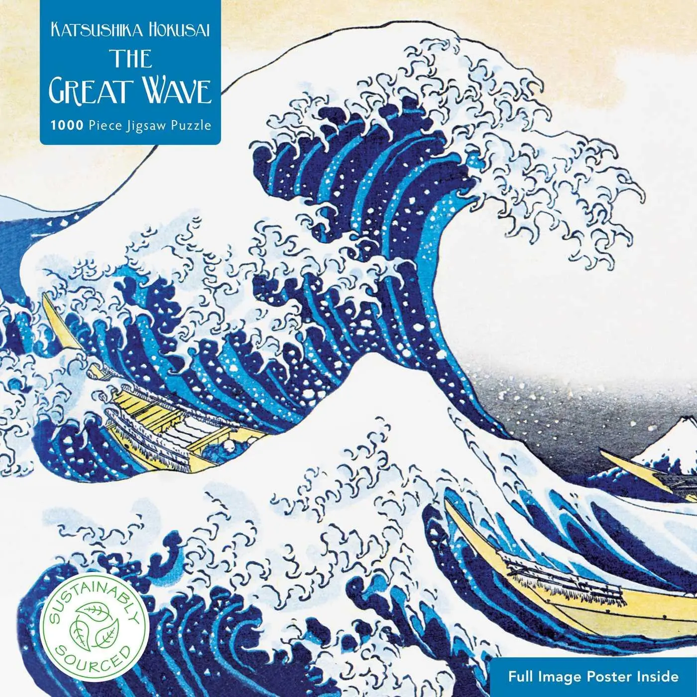 Cover: 9781787556034 | Adult Sustainable Jigsaw Puzzle Hokusai: The Great Wave | Publishing