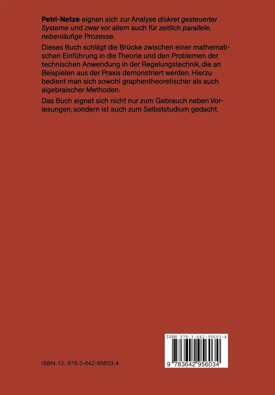 Rückseite: 9783642956034 | Petri-Netze für Ingenieure | Dirk Abel | Taschenbuch | viii | Deutsch