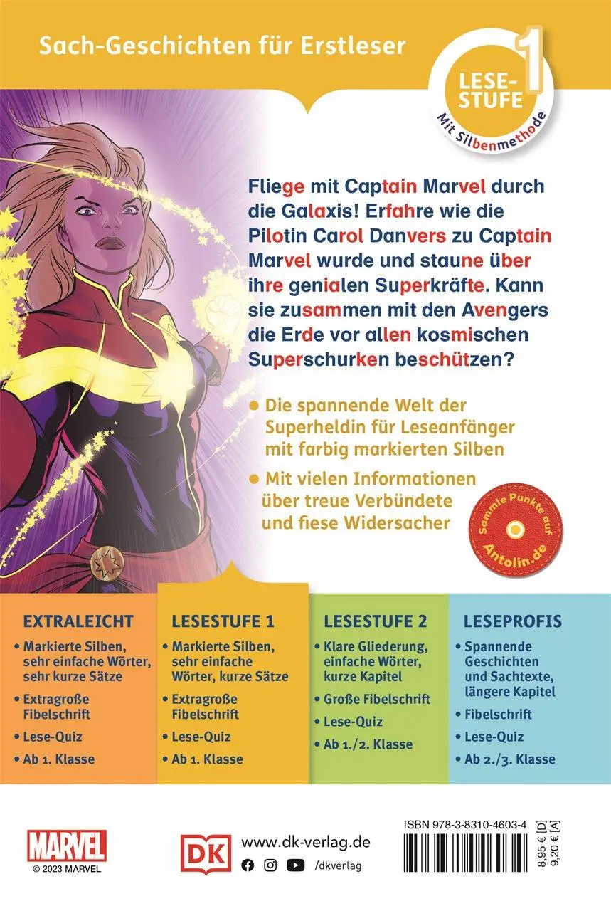 Rückseite: 9783831046034 | SUPERLESER! MARVEL Captain Marvel - Superstarke Heldin | Marc Winter