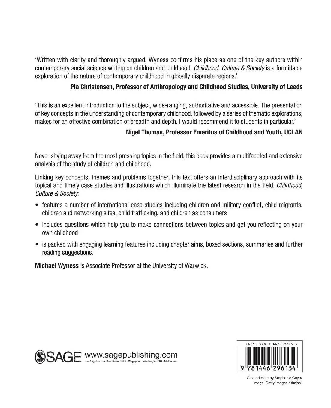 Rückseite: 9781446296134 | Childhood, Culture and Society | In a Global Context | Michael Wyness