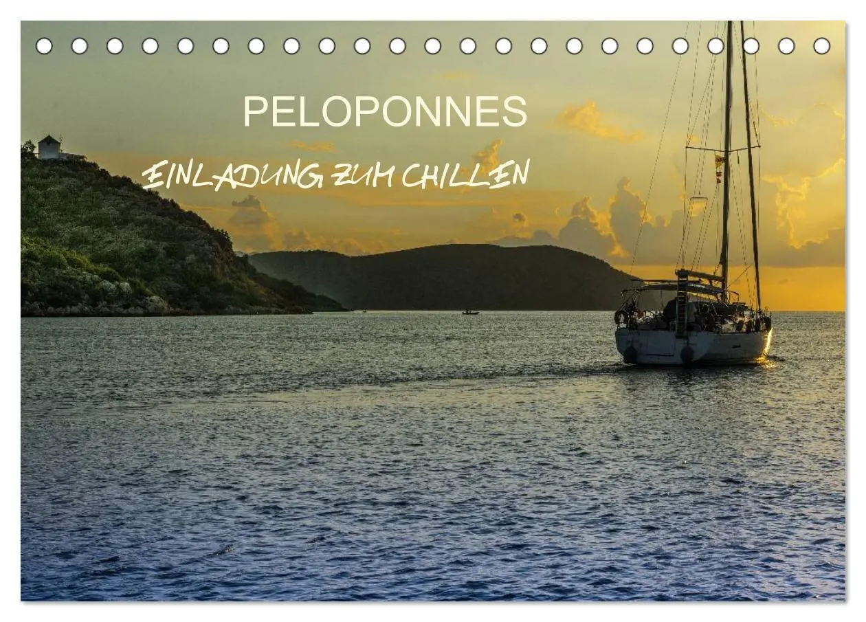 Cover: 9783516076134 | Peloponnes - Einladung zum Chillen (Tischkalender 2026 DIN A5...