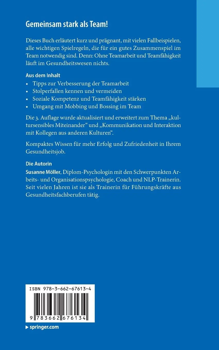 Rückseite: 9783662676134 | Einfach ein gutes Team - Teambildung und -führung in...