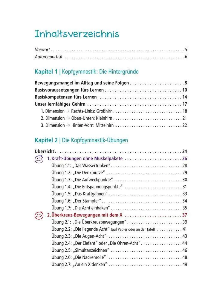 Bild: 9783834626134 | Praxisbuch Kopfgymnastik für Kinder | Ines Schubert | Taschenbuch