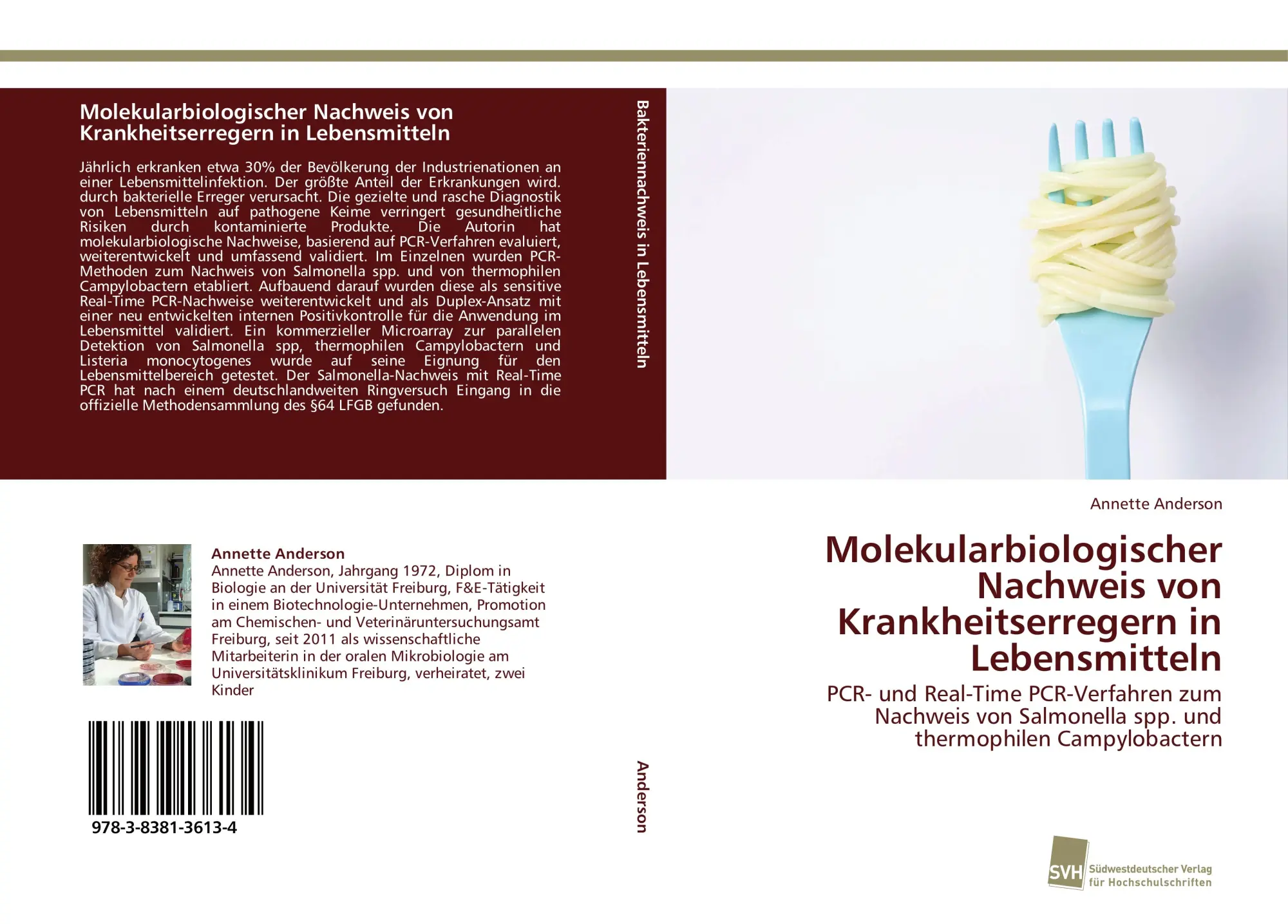 Cover: 9783838136134 | Molekularbiologischer Nachweis von Krankheitserregern in Lebensmitteln