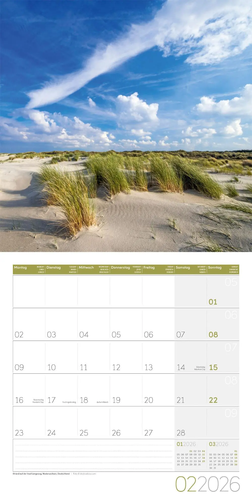 Bild: 9783838446134 | Am Meer Kalender 2026 - 30x30 | Ackermann Kunstverlag GmbH | Kalender