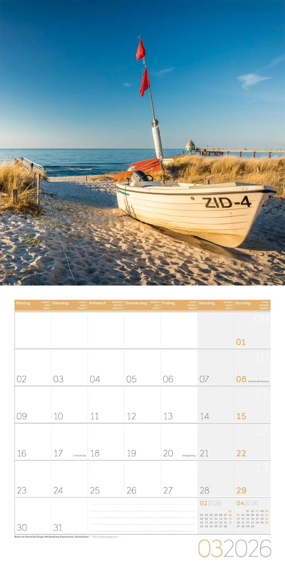 Bild: 9783838446134 | Am Meer Kalender 2026 - 30x30 | Ackermann Kunstverlag GmbH | Kalender