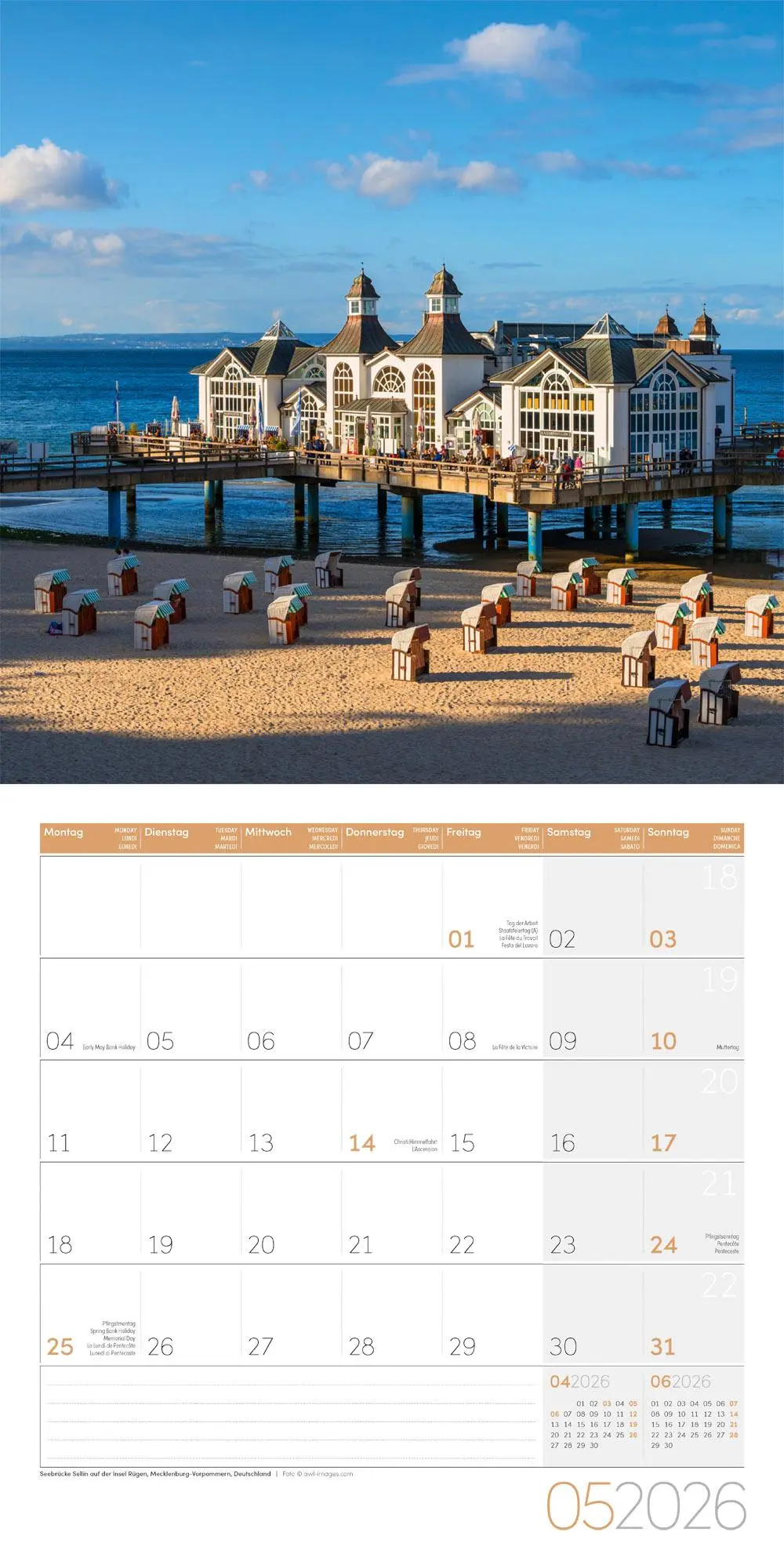 Bild: 9783838446134 | Am Meer Kalender 2026 - 30x30 | Ackermann Kunstverlag GmbH | Kalender