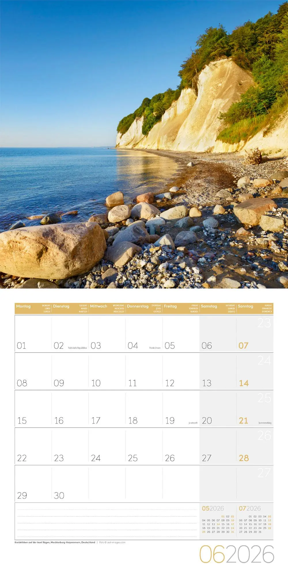 Bild: 9783838446134 | Am Meer Kalender 2026 - 30x30 | Ackermann Kunstverlag GmbH | Kalender