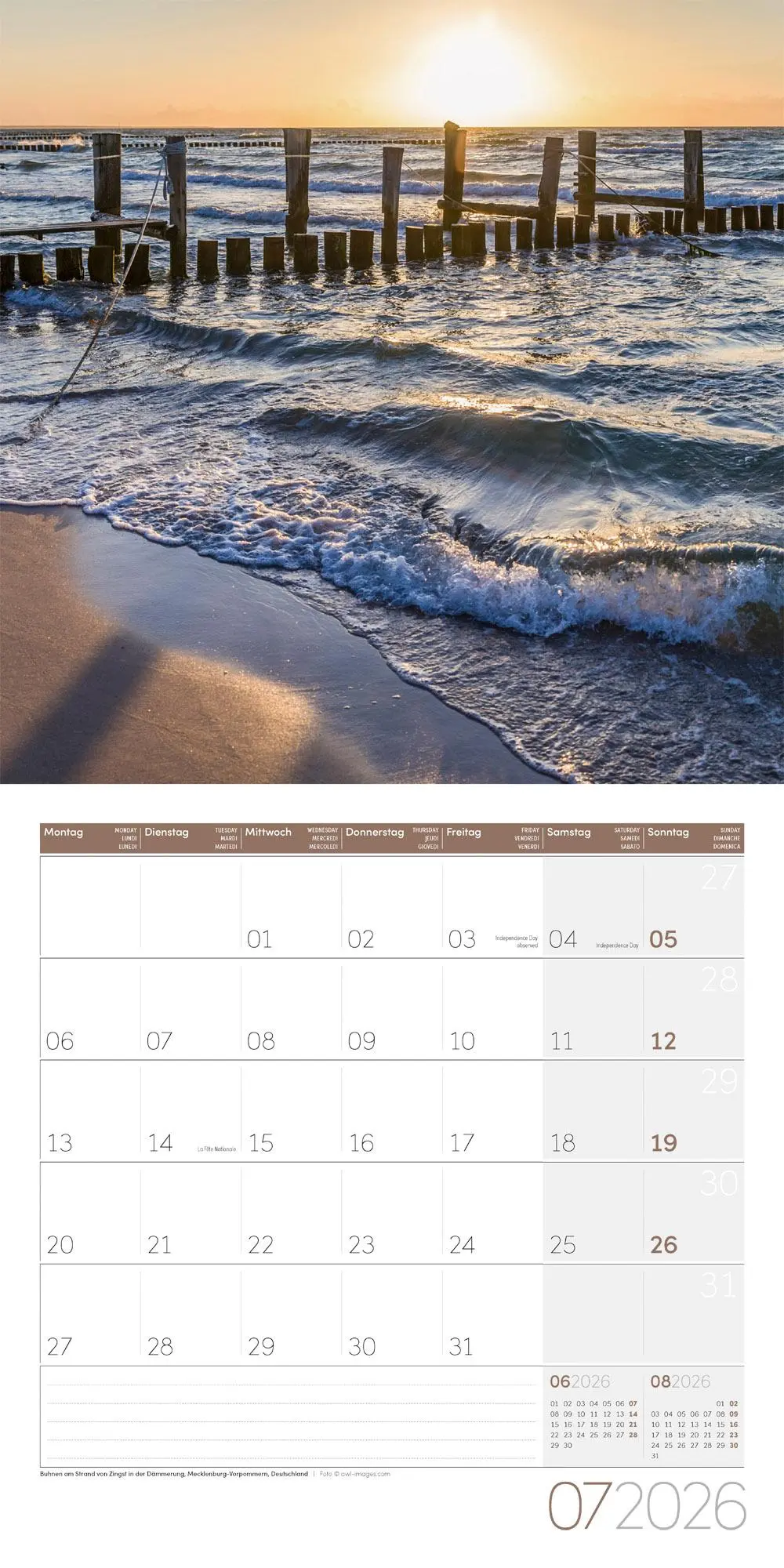 Bild: 9783838446134 | Am Meer Kalender 2026 - 30x30 | Ackermann Kunstverlag GmbH | Kalender