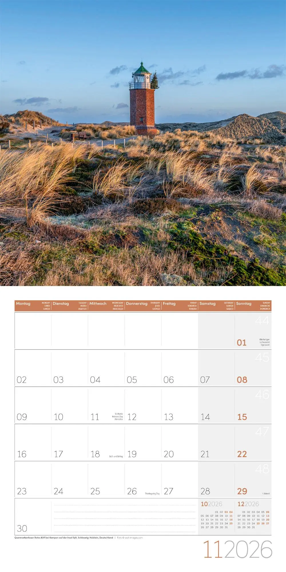 Bild: 9783838446134 | Am Meer Kalender 2026 - 30x30 | Ackermann Kunstverlag GmbH | Kalender