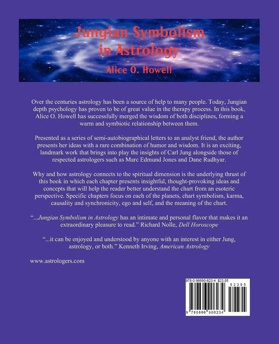 Rückseite: 9780866906234 | Jungian Symbolism in Astrology | Alice O Howell | Taschenbuch | 2012