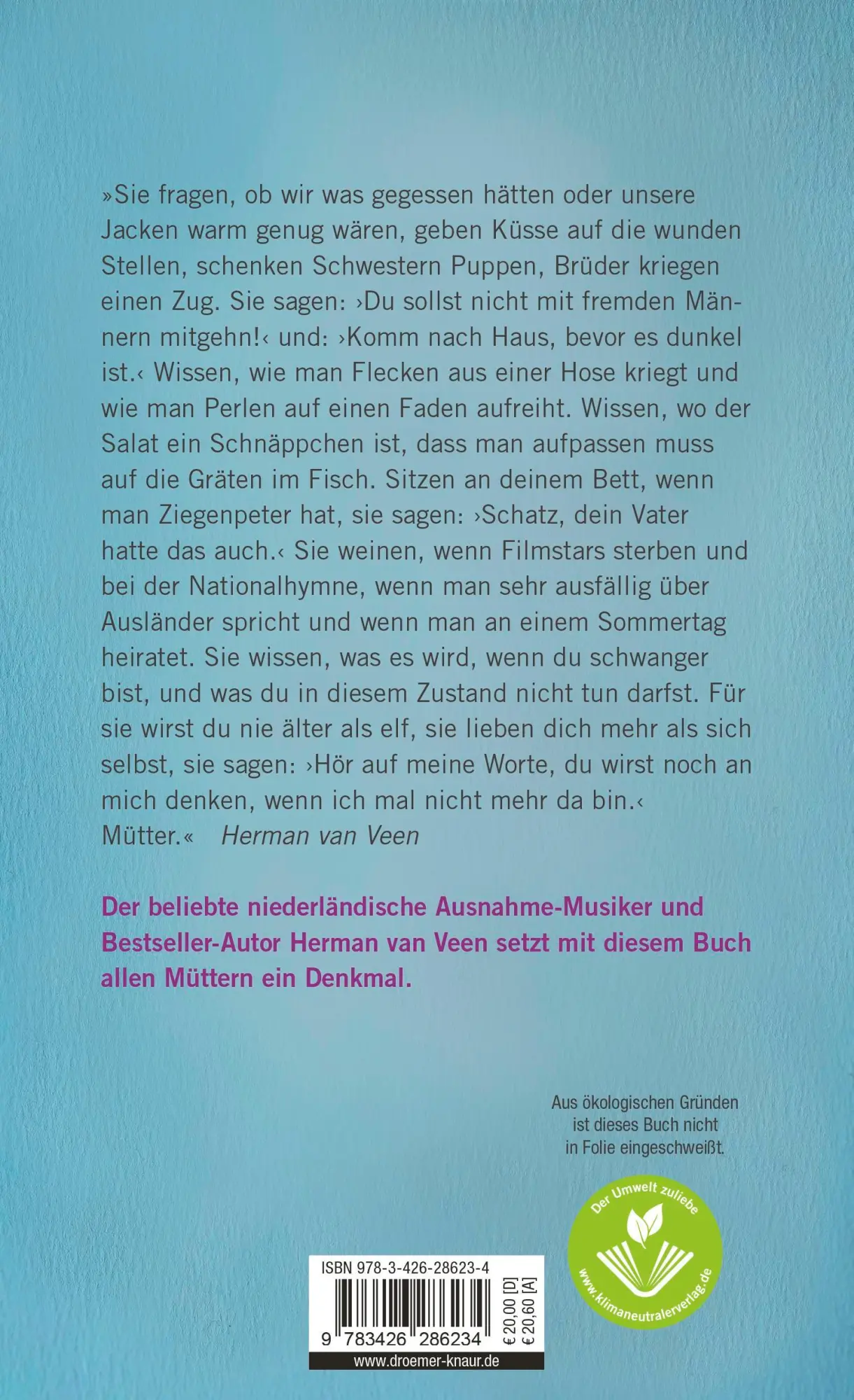 Rückseite: 9783426286234 | Mütter | Herman Van Veen | Buch | 176 S. | Deutsch | 2023 | Knaur