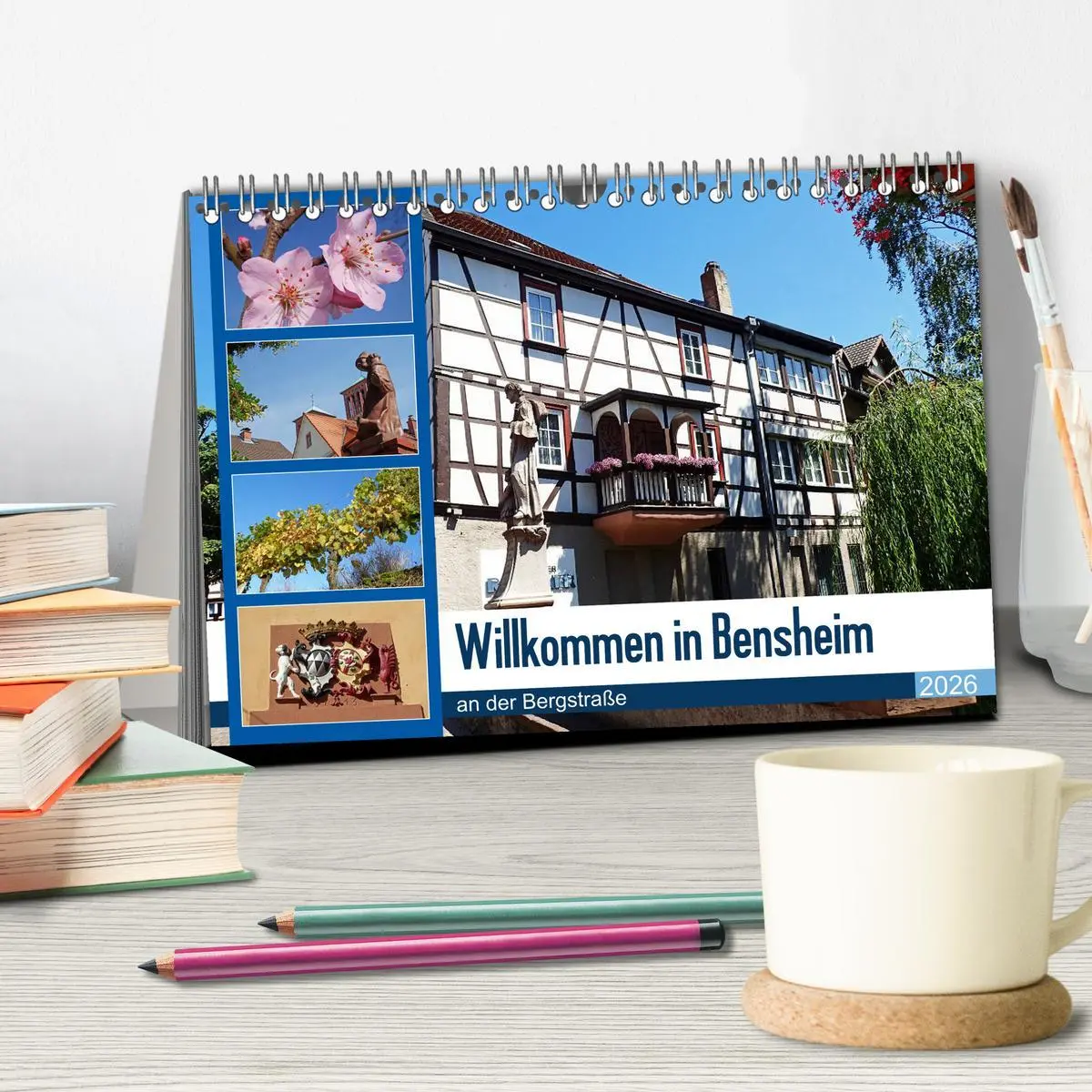 Bild: 9783457736234 | Willkommen in Bensheim an der Bergstraße (Tischkalender 2026 DIN A5...
