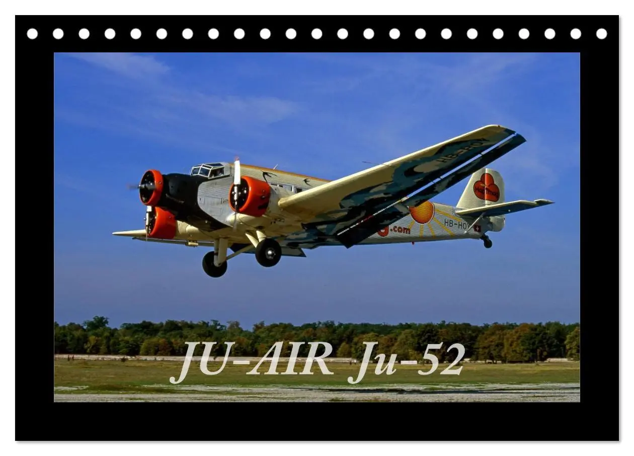 Cover: 9783516206234 | JU-AIR Ju-52 (Tischkalender 2026 DIN A5 quer), CALVENDO Monatskalender