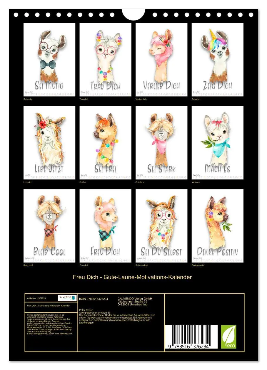 Bild: 9783516376234 | Freu Dich - Gute-Laune-Motivations-Kalender (Wandkalender 2026 DIN...