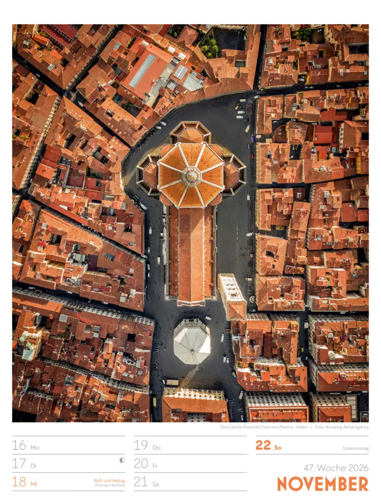 Bild: 9783838436234 | Above Wochenplaner Luftbild-Kalender 2026 | Ackermann Kunstverlag GmbH