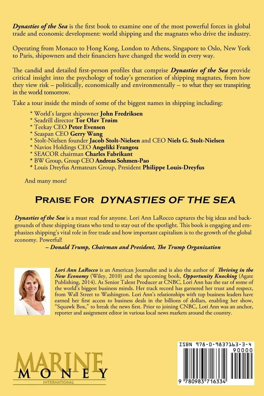 Rückseite: 9780983716334 | Dynasties of the Sea I | Lori Ann Larocco | Taschenbuch | Englisch